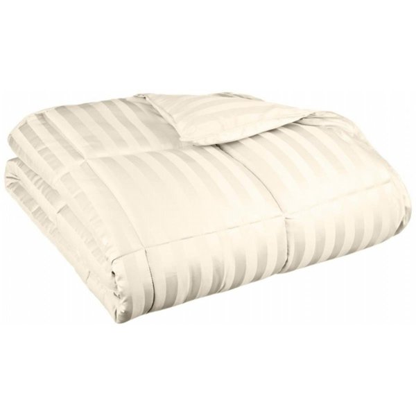 Grand Down All Season Wide Stripes Down Alternative Comforter  Twin/Twin XL-Cream COMFORTER TXL ST-CR (1in)